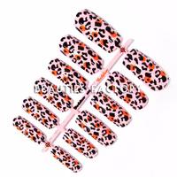 12st Design Lösnaglar - Pink&Black Leopard