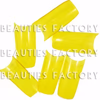 500st Pro Färgade Franska Tippar - Transparent Yellow