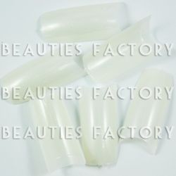 500st Pro Färgade Franska Tippar - Pearl White