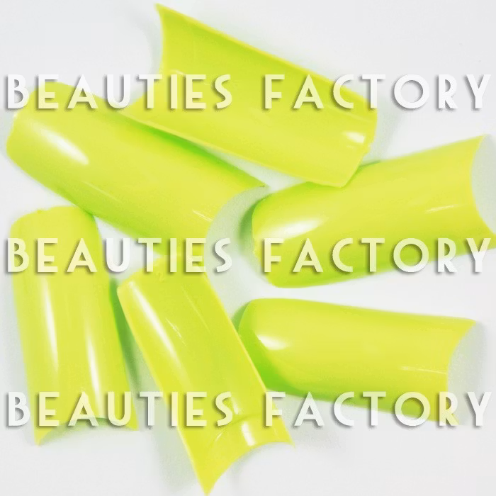 500st Pro Färgade Franska Tippar - Opaque Light Green