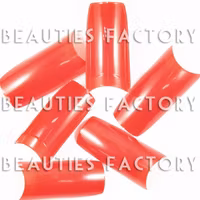 500st Pro Färgade Franska Tippar - Opaque Hot Red