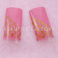 70st Airbrushed Franska Tippar - PINK GOLD GRIDS