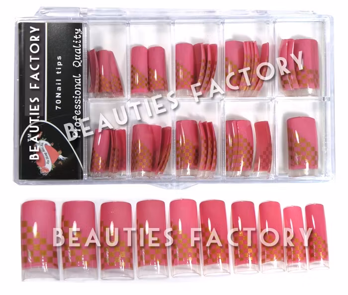 70st Airbrushed Franska Tippar - PINK GOLD GRIDS