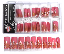 70st Airbrushed Franska Tippar - PINK GOLD GRIDS