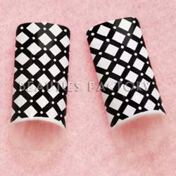 70st Airbrushed Halv Tippar - Black White Cross