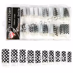 70st Airbrushed Halv Tippar - Black White Cross