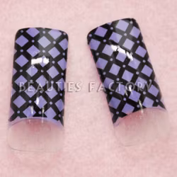 70st Airbrushed Franska Tippar - BLACK PURPLE CROSS
