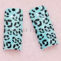 70st Airbrushed Franska Tippar - Blue Leopard
