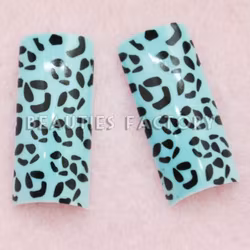 70st Airbrushed Franska Tippar - Blue Leopard