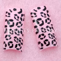 70st Airbrushed Franska Tippar - Pink Leopard