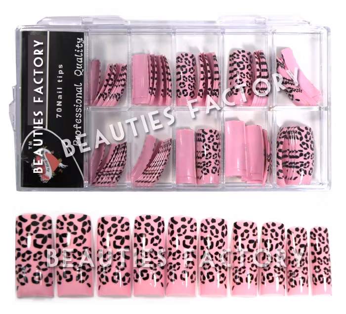 70st Airbrushed Franska Tippar - Pink Leopard