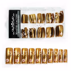 70st Airbrushed Franska Tippar - ORCHID ON GOLD
