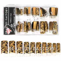 70st Airbrushed Halv Tippar - Gold Tiger