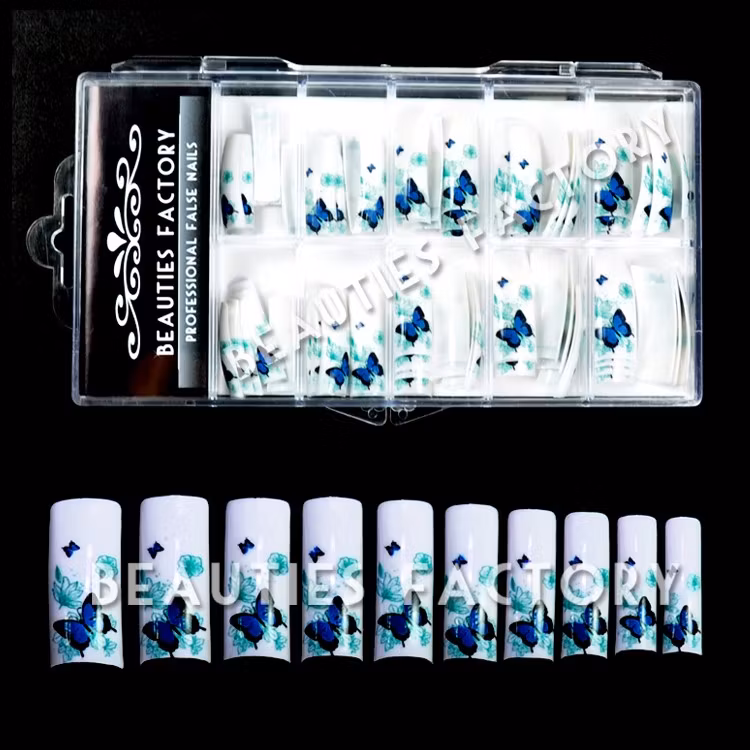 70st Airbrushed Franska Tippar - Blue Butterfly