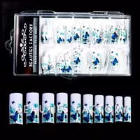 70st Airbrushed Franska Tippar - Blue Butterfly