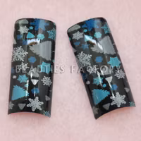 70st Airbrushed Franska Tippar - Snowflakes