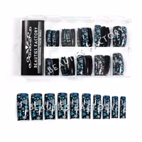 70st Airbrushed Franska Tippar - Snowflakes