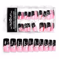 70st Airbrushed Franska Tippar - Black Pink Lace