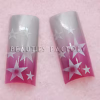 70st Airbrushed Franska Tippar - Purple Stars