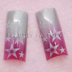 70st Airbrushed Franska Tippar - Purple Stars