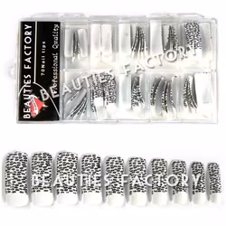 70st Airbrushed Halv Tippar - Black&White Small Leopard