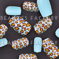 12st Design Lösnaglar - Blue Leopard