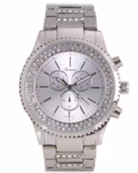Geneva Strass Armbandsur - Svart