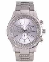 Geneva Strass Armbandsur - Silver