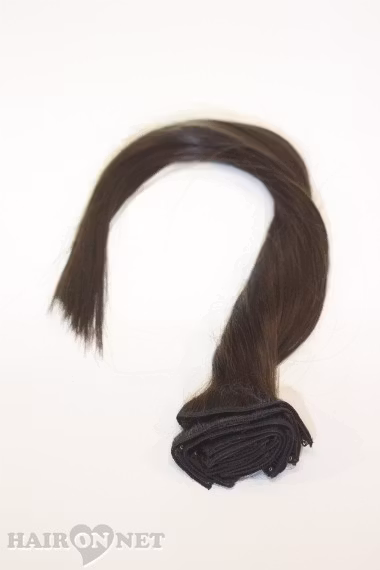 Clip On Äkta Remyhår - Chokladbrun 2 - 50 cm