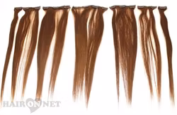Clip On Äkta Remyhår - Brun 6 - 60 cm