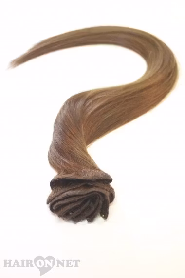 Clip On Äkta Remyhår - Brun 6 - 50 cm