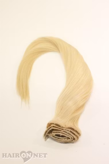 Clip On Äkta Remyhår - Gyllenblond 24 - 60 cm