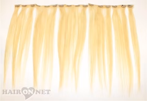 Clip On Äkta Remyhår - Gyllenblond 24 - 50 cm