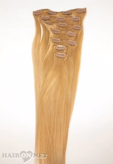 Clip On Äkta Remyhår - Askblond 27 - 50 cm