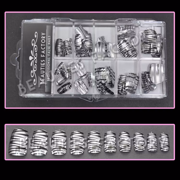 100st Lösnaglar - Zebra