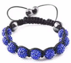 Shamballa Armband - Blå