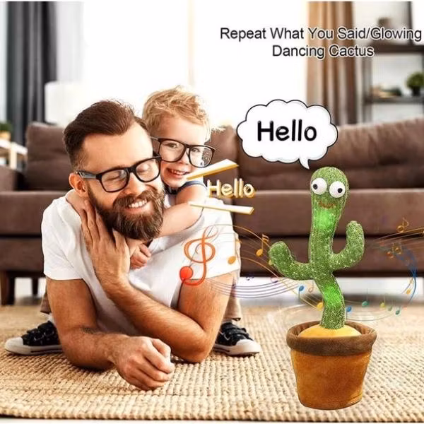 Dancing and Singing Cactus - Rechargeable