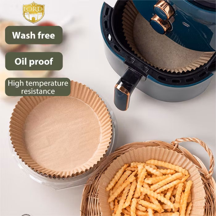 Airfryer disposable paper/paper 20cm liners accessories Yellow 50 pcs