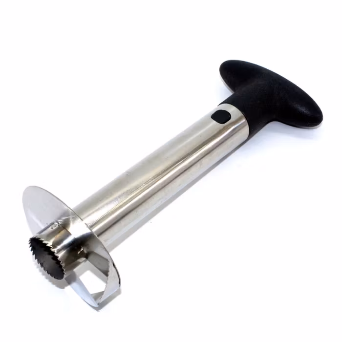 Pineapple Core Cutter with Peeler in Stainless Steel