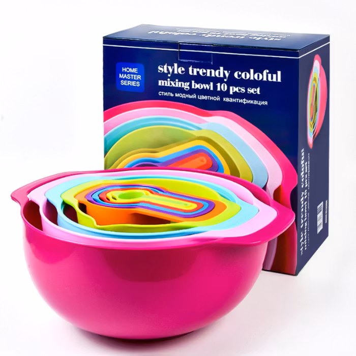 Mätkoppar Och plast mätnings skedar Set 10 St för bakning