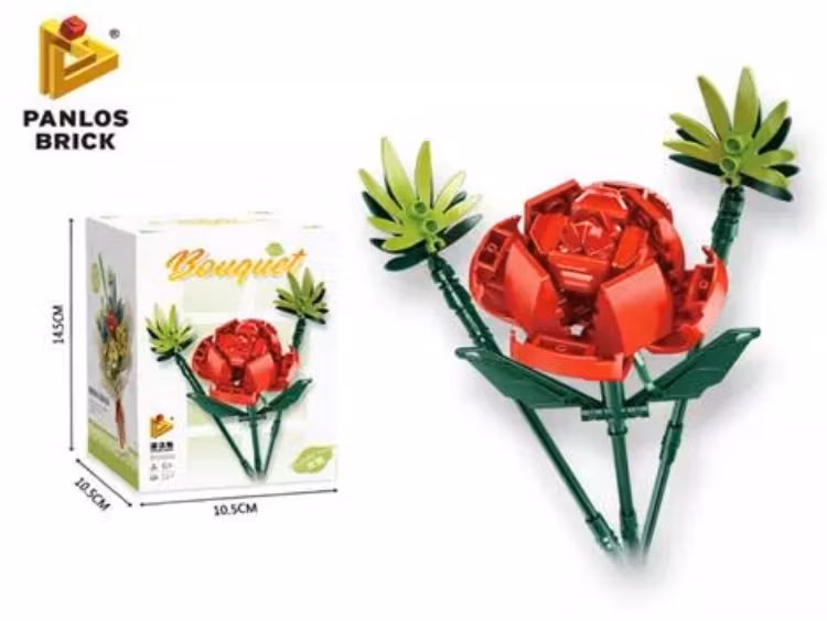 Flower building set - block toys for gift 167 pcs