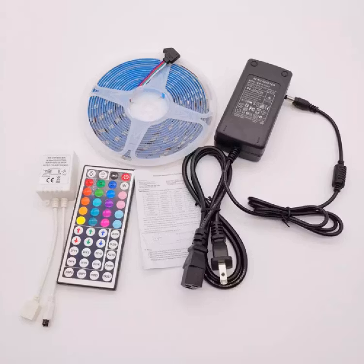 Waterproof 5050 LED Color Changing Flexible RGB LED Strip Light with 44 Button Remote Control