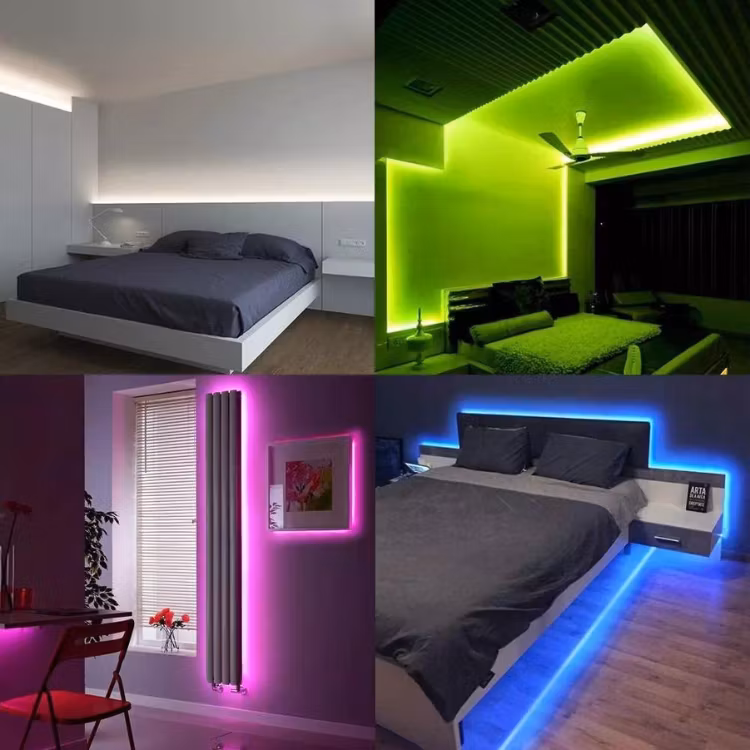 Waterproof 5050 LED Color Changing Flexible RGB LED Strip Light with 44 Button Remote Control