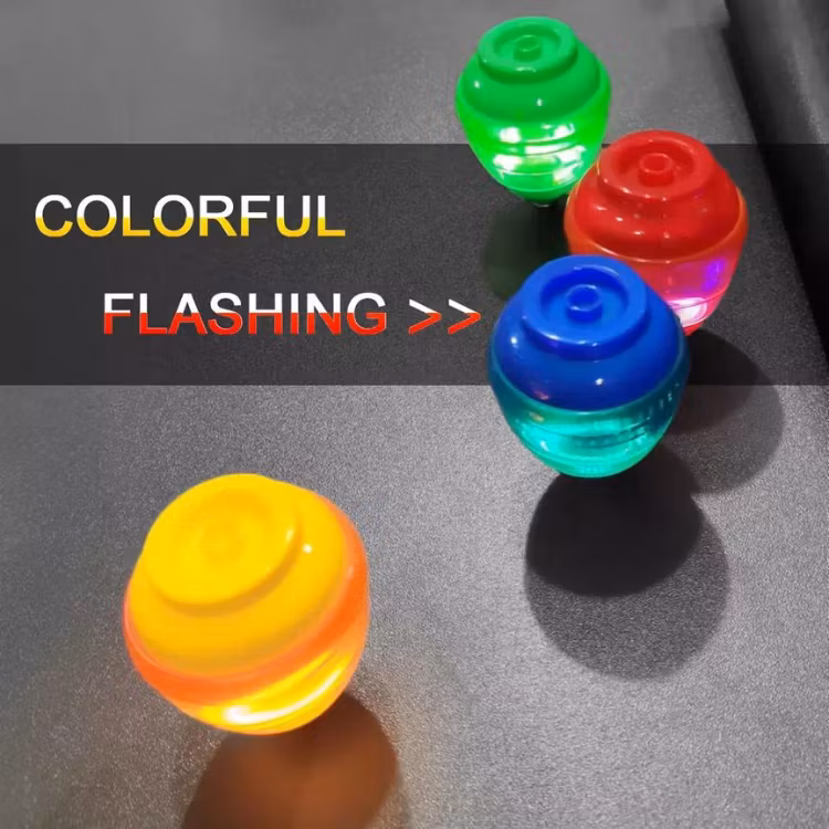 LED Lighting Gyro Glowing Peg - Flashing Spinning Toy