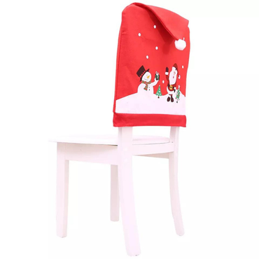 4 st jul stolsöverdrag, jultomte hatt stolsöverdrag