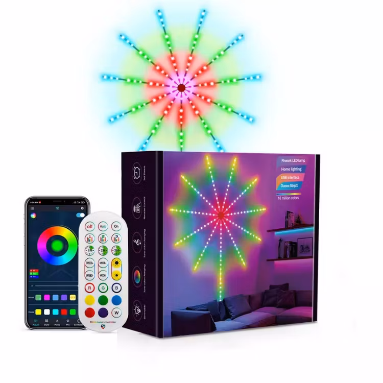 Fyrverkeri Smart WIFI - Bluetooth LED - RGBIC
