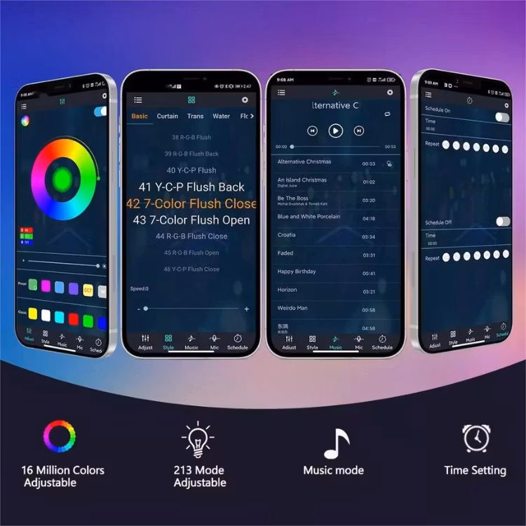 Fyrverkeri Smart WIFI - Bluetooth LED - RGBIC