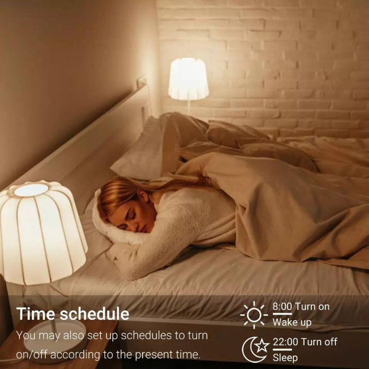Smart WiFi- Energibesparande glödlampa LED A60 E27 RGBCW