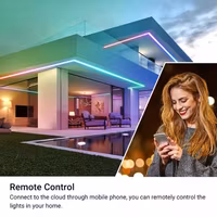RGBIC LED remsa -Typ C - WiFi + Bluetooth- Ljusslinga 5M -10M