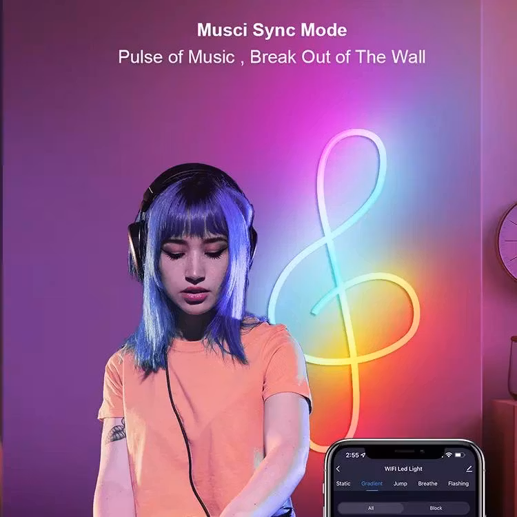 Neon LED Strip | RGBIC | WiFi | Smart Hem